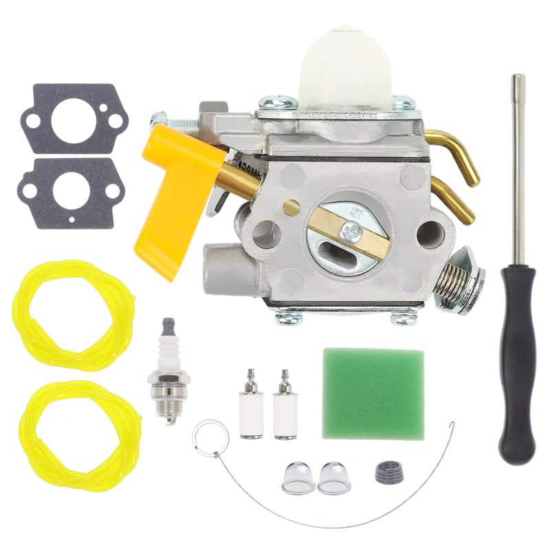 Hutdkte 308054034 Carburetor for Ryobi Homelite RY09056 RY09053 CS26 SS26 RY09055 RY08554 RY09907 Leaf Blower Trimmer with AC04122 Fuel Line Kit